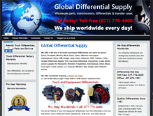 Tablet Screenshot of globaldifferentialsupply.com